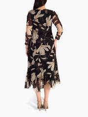Floral Panel Mesh Dress